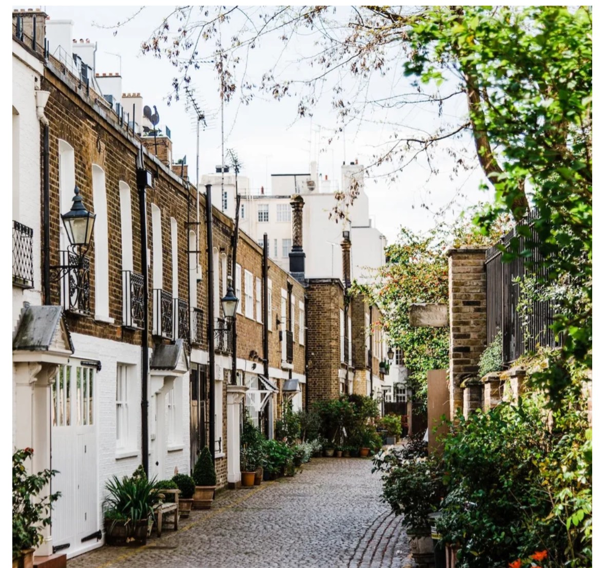 A London residential mews street