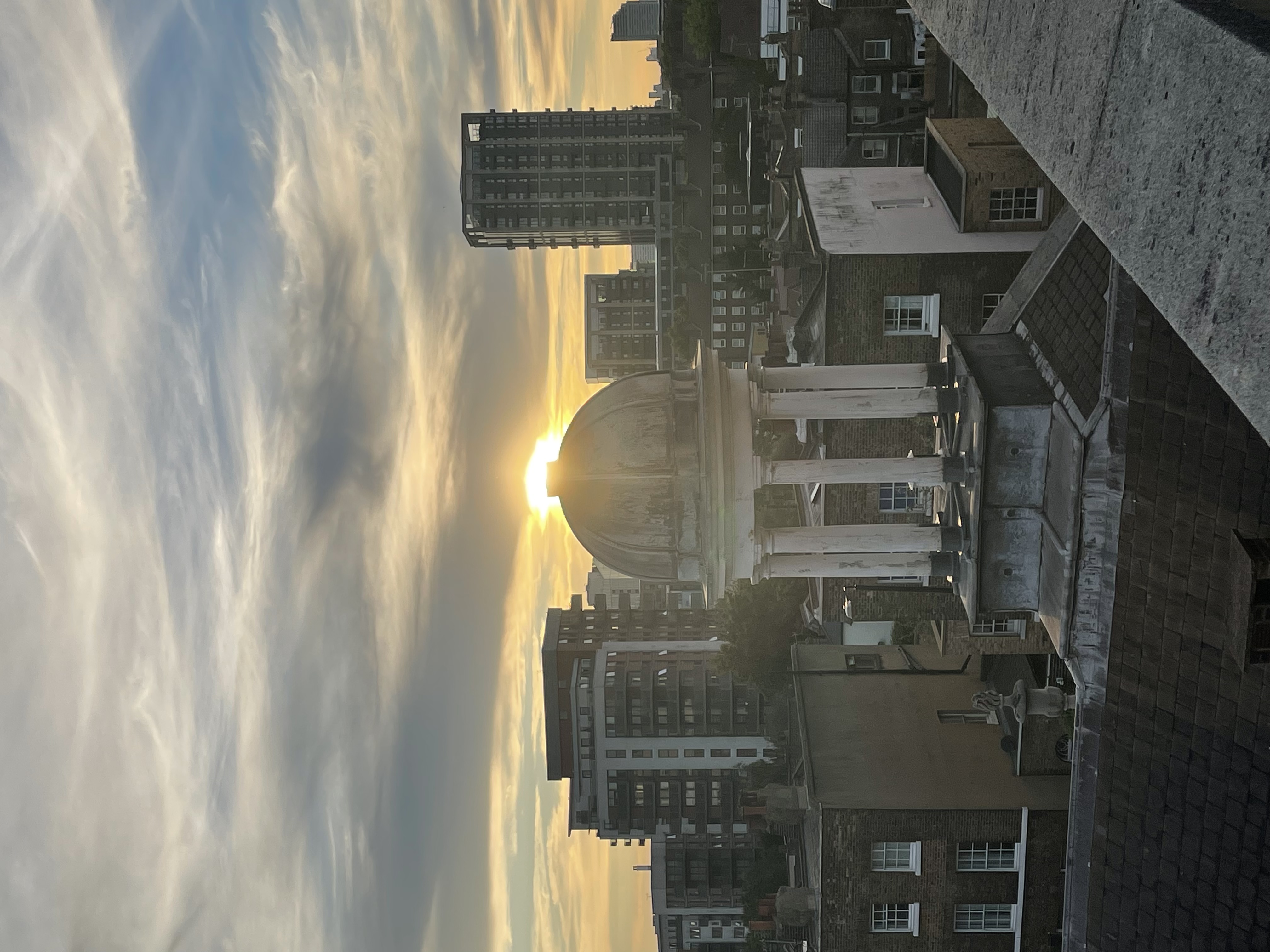 London skyline at sunrise